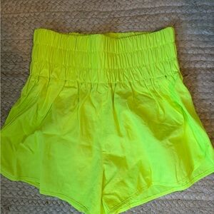 Neon Yellow Women's Shorts